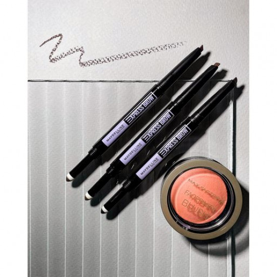 Олівець-тіні для брів Maybelline New York Express Brow Satin Duo 02 Medium Brown, 0.71 г Олівець-тіні для брів Maybelline New York Express Brow Satin Duo 02 Medium Brown, 0.71 г