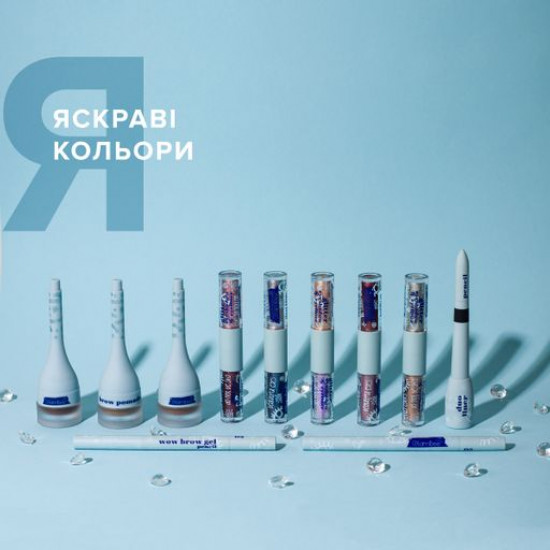 Олівець і гель для брів GlamBee Brow Pencil&Gel 02, 0.6 г