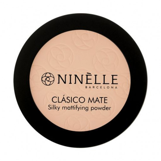 Легка матова компактна пудра для обличчя Ninelle Clasico Mate Silky Mattifying Powder 201, 8 г Легка матова компактна пудра для обличчя Ninelle Clasico Mate Silky Mattifying Powder 201, 8 г