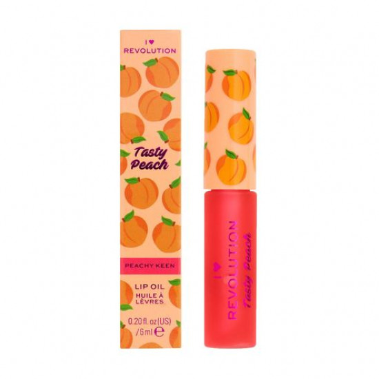 Олія для губ I Heart Revolution Tasty Peach, Peachy Keen, 6 мл Олія для губ I Heart Revolution Tasty Peach, Peachy Keen, 6 мл