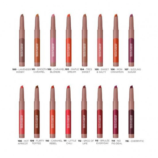 Матовая помада-карандаш для губ L'Oreal Paris Matte Lip Crayon 105 Sweet Salty, 1.3 г
Матовая помада-карандаш для губ L'Oreal Paris Matte Lip Crayon 105 Sweet Salty, 1.3 г