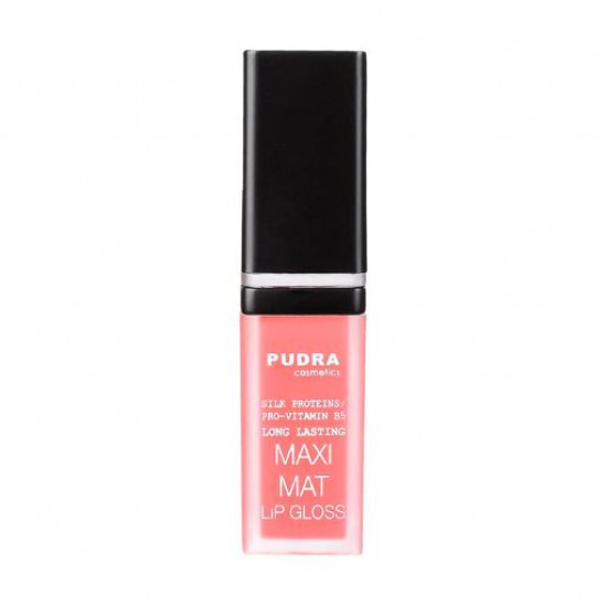 Матовый блеск для губ Pudra Cosmetics Maxi Matt Long Lasting Lip Gloss с протеинами шелка та провитамином B5, 01, 7 мл
Матовый блеск для губ Pudra Cosmetics Maxi Matt Long Lasting Lip Gloss с протеинами шелка та провитамином B5, 01, 7 мл