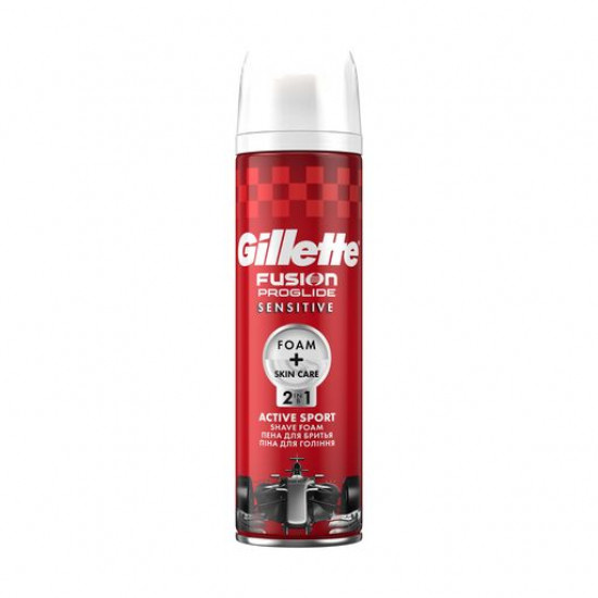 Мужская пена для бритья Gillette Fusion ProGlide Sensitive Active Sport, 250 мл
Мужская пена для бритья Gillette Fusion ProGlide Sensitive Active Sport, 250 мл