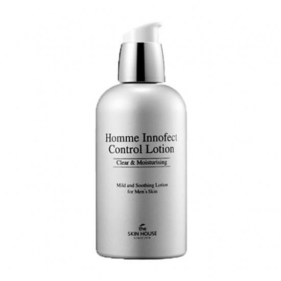 Чоловічий лосьйон для обличчя The Skin House Homme Innofect Control Lotion, 130 мл Чоловічий лосьйон для обличчя The Skin House Homme Innofect Control Lotion, 130 мл