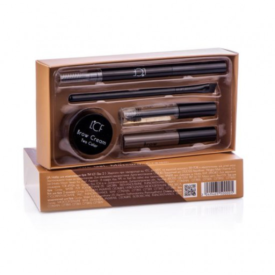 Набір для моделювання брів LCF 2 Dark Brown, 5 одиниць Набір для моделювання брів LCF 2 Dark Brown, 5 одиниць