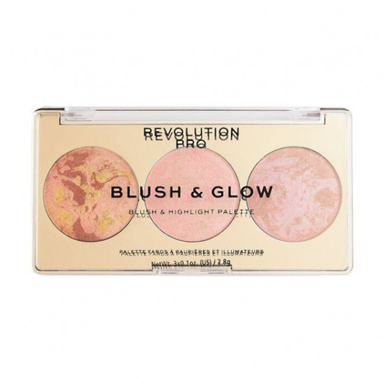Палетка для макияжа лица Revolution Pro Blush & Glow Palette Peach Glow, 2.8 г
Палетка для макияжа лица Revolution Pro Blush & Glow Palette Peach Glow, 2.8 г