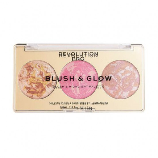 Палетка для макияжа лица Revolution Pro Blush & Glow Palette Rose Glow, 2.8 г
Палетка для макияжа лица Revolution Pro Blush & Glow Palette Rose Glow, 2.8 г