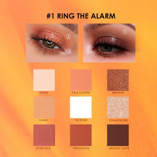 Палетка тіней для повік Focallure Colour The Life Eyeshadow Palette, 01 Ring The Alarm, 11.25 г Палетка тіней для повік Focallure Colour The Life Eyeshadow Palette, 01 Ring The Alarm, 11.25 г