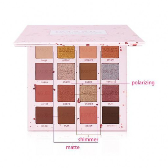 Палетка тіней для повік Imagic Pink Pop 16 Color Eyeshadow Palette, EY-327, 22.8 г Палетка тіней для повік Imagic Pink Pop 16 Color Eyeshadow Palette, EY-327, 22.8 г