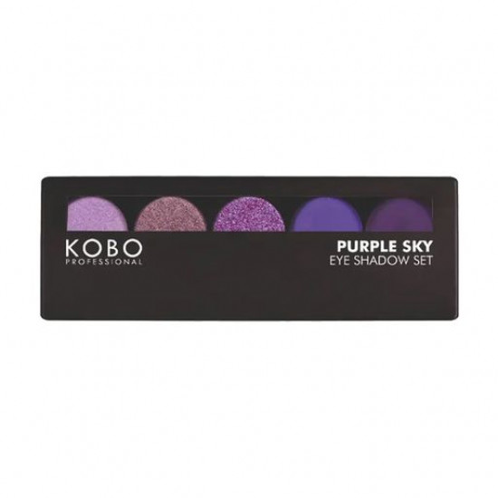 Палетка тіней для повік Kobo Professional Eye Shadow Set Purple Sky, 9 г Палетка тіней для повік Kobo Professional Eye Shadow Set Purple Sky, 9 г