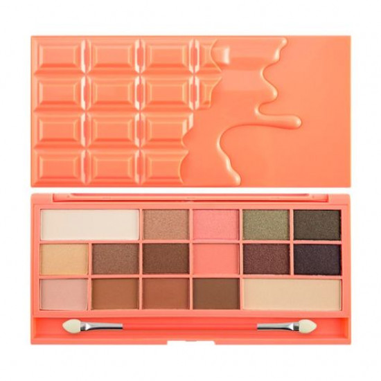 Палетка тіней для повік Makeup Revolution London I Heart Makeup Chocolate Palette Chocolate and Peaches, 22 г Палетка тіней для повік Makeup Revolution London I Heart Makeup Chocolate Palette Chocolate and Peaches, 22 г