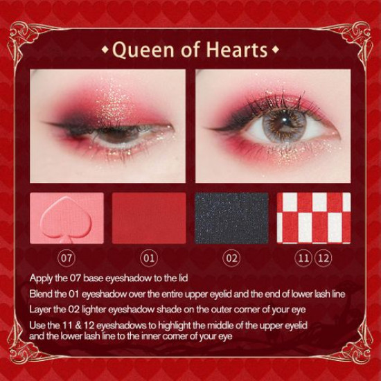 Палетка теней для век Zeesea Alice In Wonderland Eyeshadow Palettes, 01 Queen of Hearts, 227 г
Палетка теней для век Zeesea Alice In Wonderland Eyeshadow Palettes, 01 Queen of Hearts, 227 г
