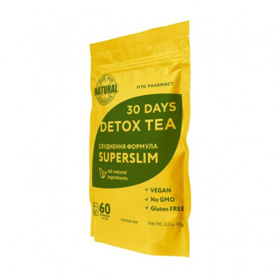 Пищевая добавка фиточай в пакетиках Dr. Фіто Detox Tea 30 Days Superslim Похудения формула, 60*1.5 г
Пищевая добавка фиточай в пакетиках Dr. Фіто Detox Tea 30 Days Superslim Похудения формула, 60*1.5 г