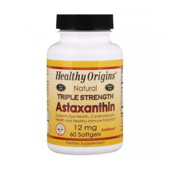 Пищевая добавка в капсулах Healthy Origins Astaxanthin Астаксантин, 12 мг, 60 шт
Пищевая добавка в капсулах Healthy Origins Astaxanthin Астаксантин, 12 мг, 60 шт