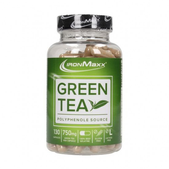 
      Пищевая добавка в капсулах IronMaxx Green Tea Жиросжигатель, 130 шт (банка)
    