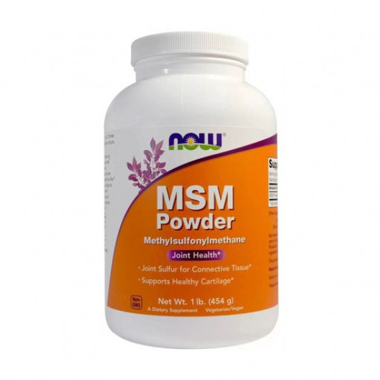 Харчова добавка в порошку Now Foods MSM Powder Metylosulfonylometan Метилсульфнілметан, 454 г Харчова добавка в порошку Now Foods MSM Powder Metylosulfonylometan Метилсульфнілметан, 454 г