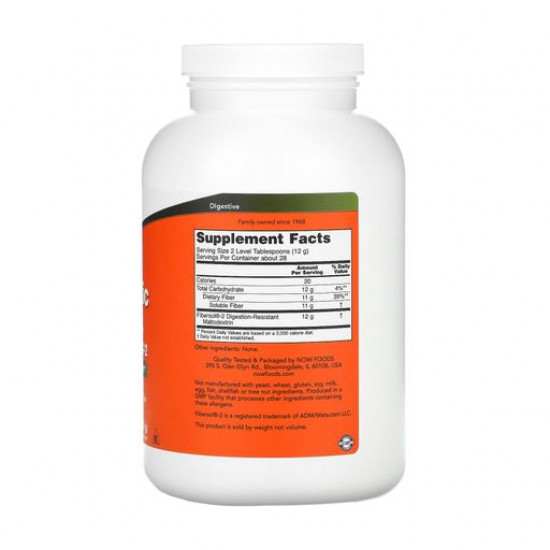 Пищевая добавка в порошке Now Foods Prebiotic Fiber With Fibersol-2 Пребиотическая клетчатка с фиберсолом-2, 340 г
Пищевая добавка в порошке Now Foods Prebiotic Fiber With Fibersol-2 Пребиотическая клетчатка с фиберсолом-2, 340 г