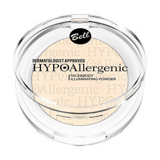 Пудра для лица и тела Bell Hypoallergenic Face & Body Illuminating Powder 01, 6 г
Пудра для лица и тела Bell Hypoallergenic Face & Body Illuminating Powder 01, 6 г