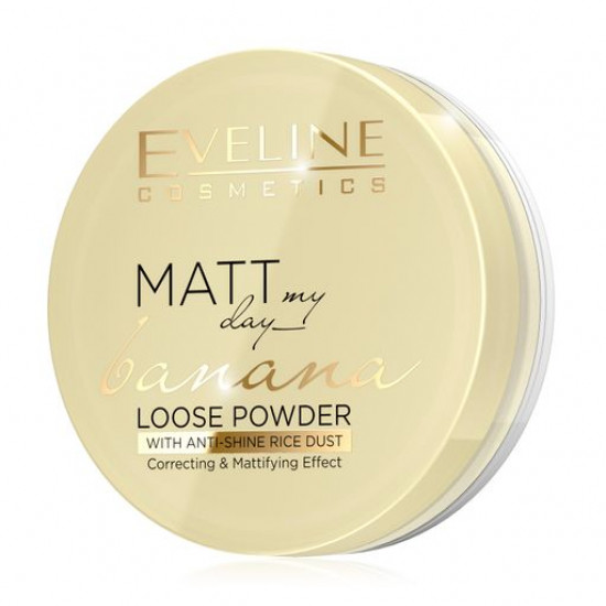 Розсипчаста пудра для обличчя Eveline Cosmetics Matt My Day Banana Loose Powder, 6 г Розсипчаста пудра для обличчя Eveline Cosmetics Matt My Day Banana Loose Powder, 6 г