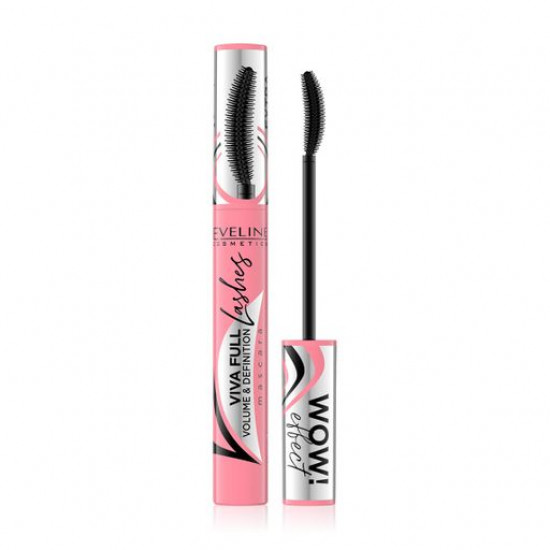 Туш для вій Eveline Cosmetics Viva Full Lashes Mascara Volume And Definition Black, 10 мл Туш для вій Eveline Cosmetics Viva Full Lashes Mascara Volume And Definition Black, 10 мл
