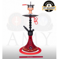 Кальян Amy Deluxe 072.02 Alu Antique Berry S - колір червоний