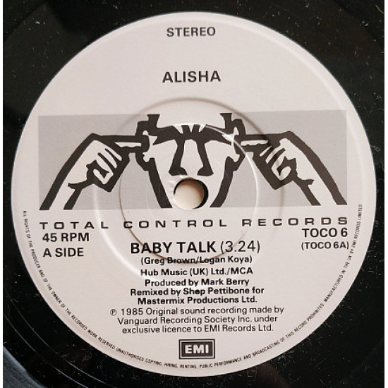 Alisha Baby Talk EMI 7 LP Record Vinyl single Аліша Енн Іткін
